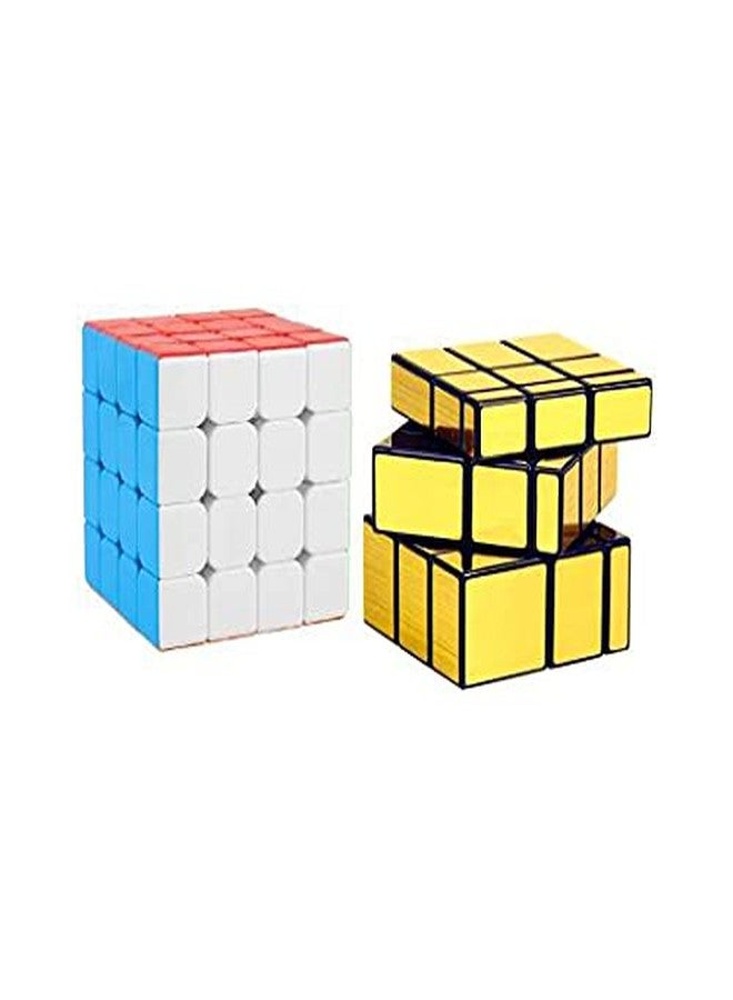 QWICK CLICK Speed 4x4 Cube, 3x3 Puzzle Magic Cube Game Toy (Pack of 2)
